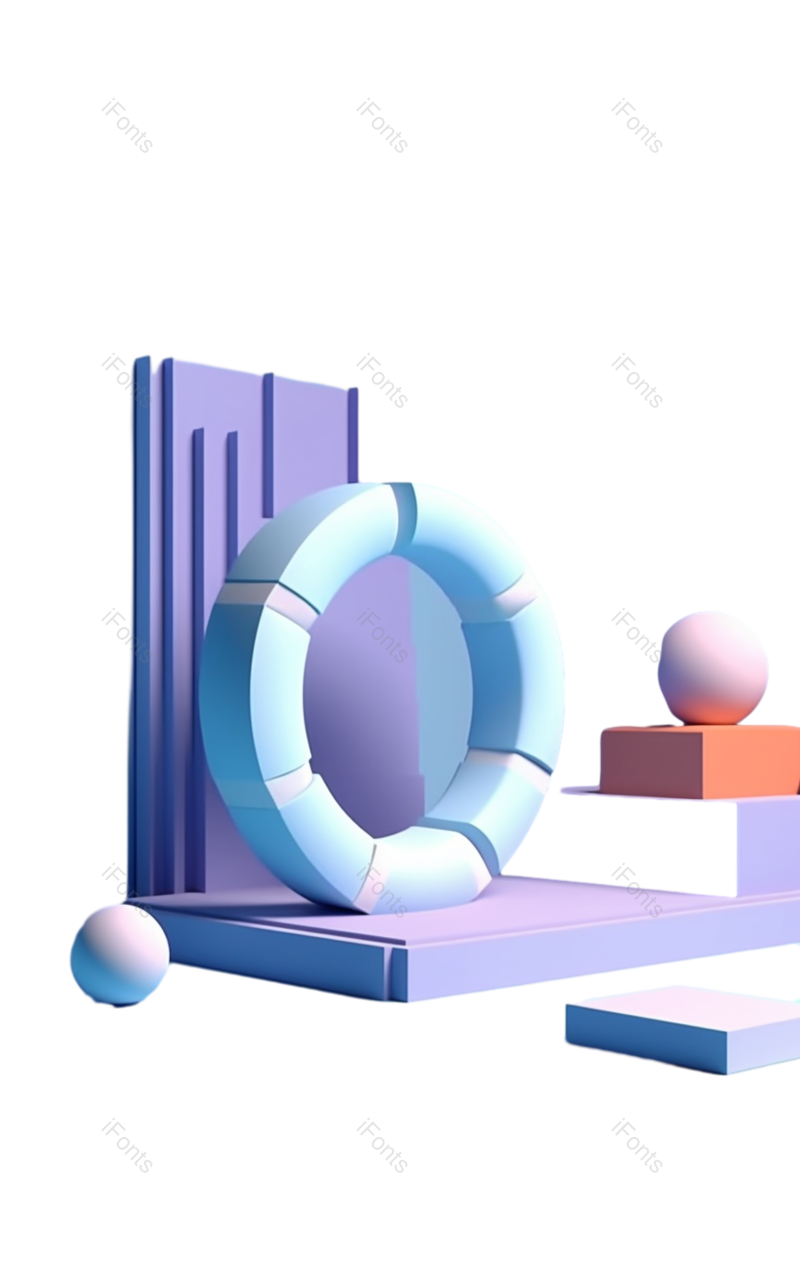 插画图片,抽象元素,几何形状PNG,椅子免抠素材